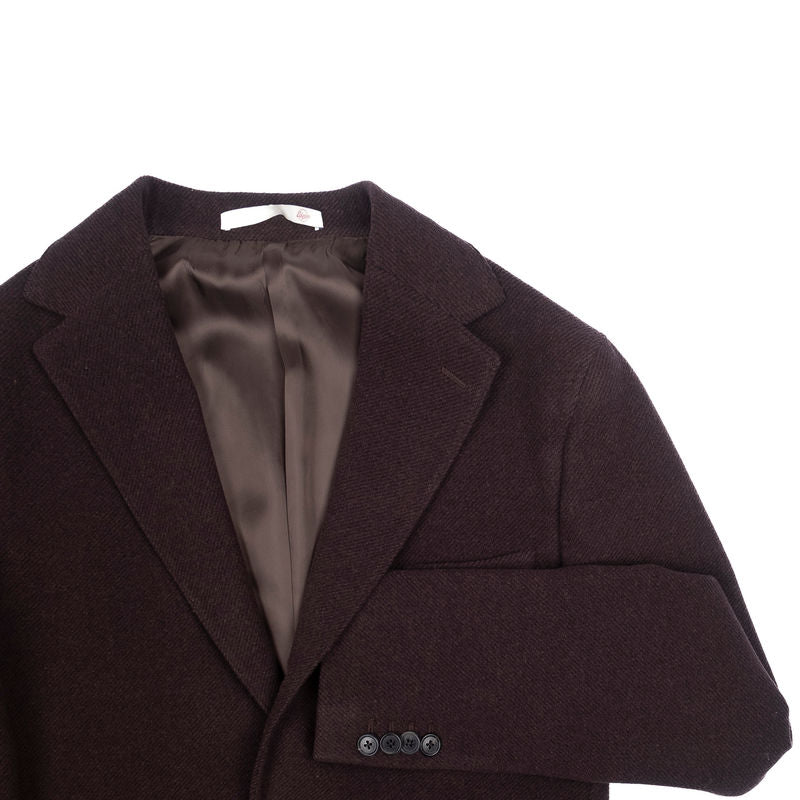 Neapolitan Hand Tailored Brown Wool Coat Sz 56