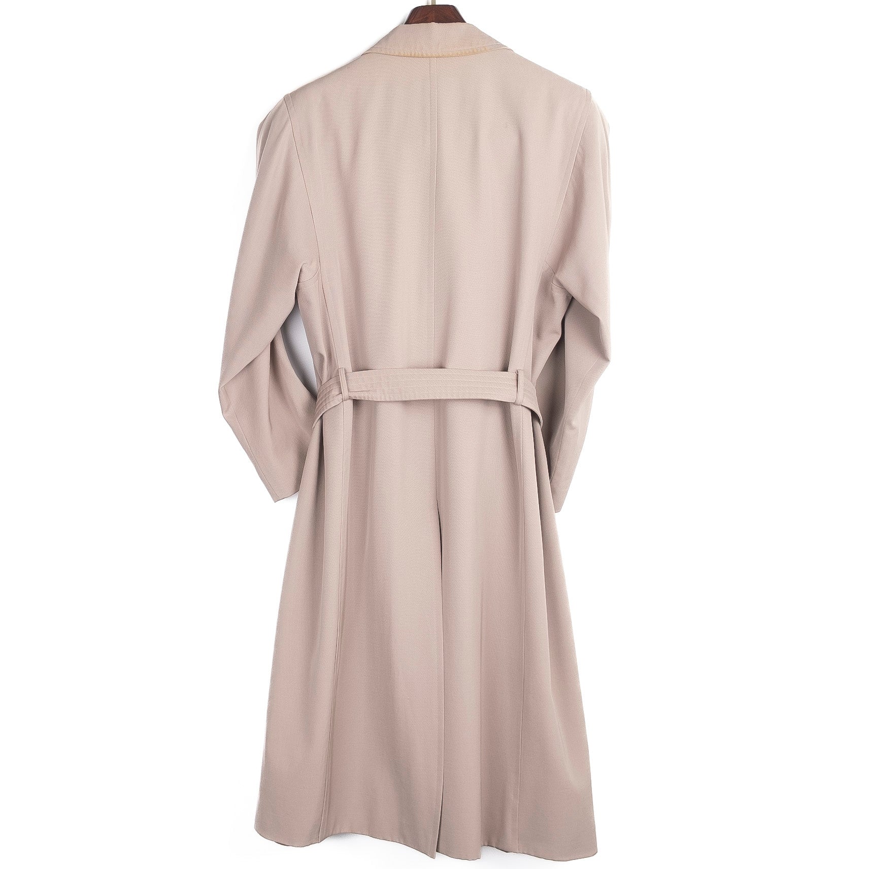 Beige Wool Trench Coat