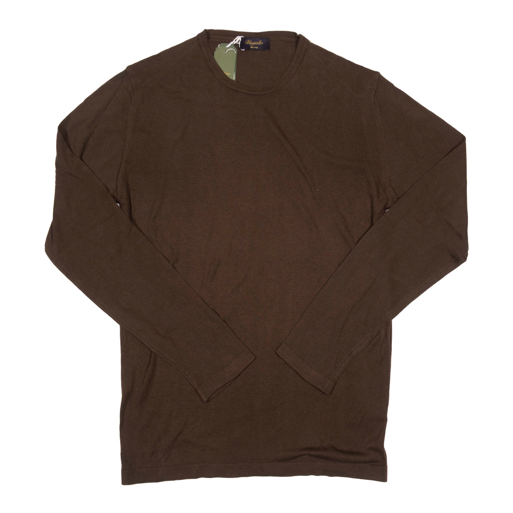 Blugiallo Olive Knit Silk Sweater