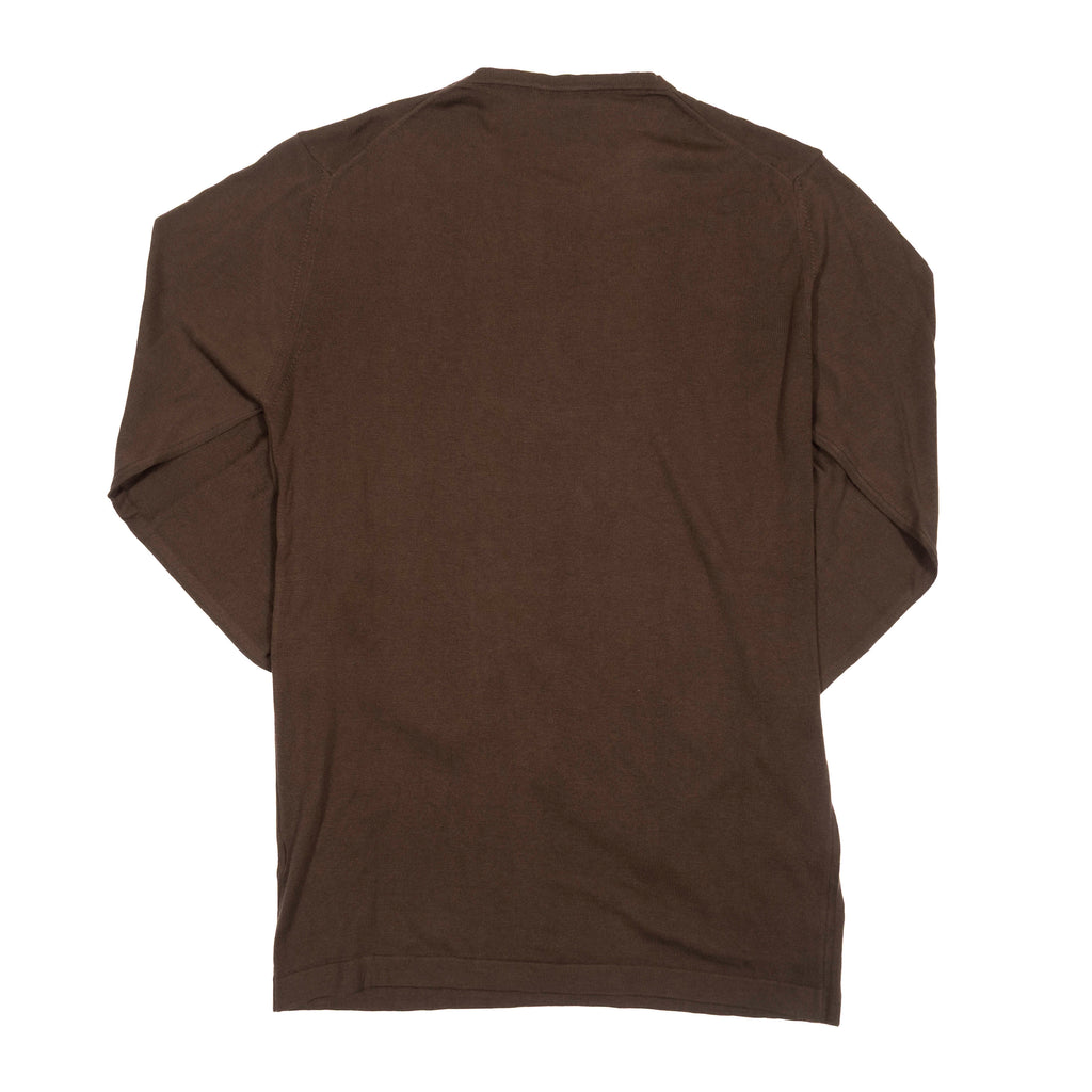 Blugiallo Olive Knit Silk Sweater