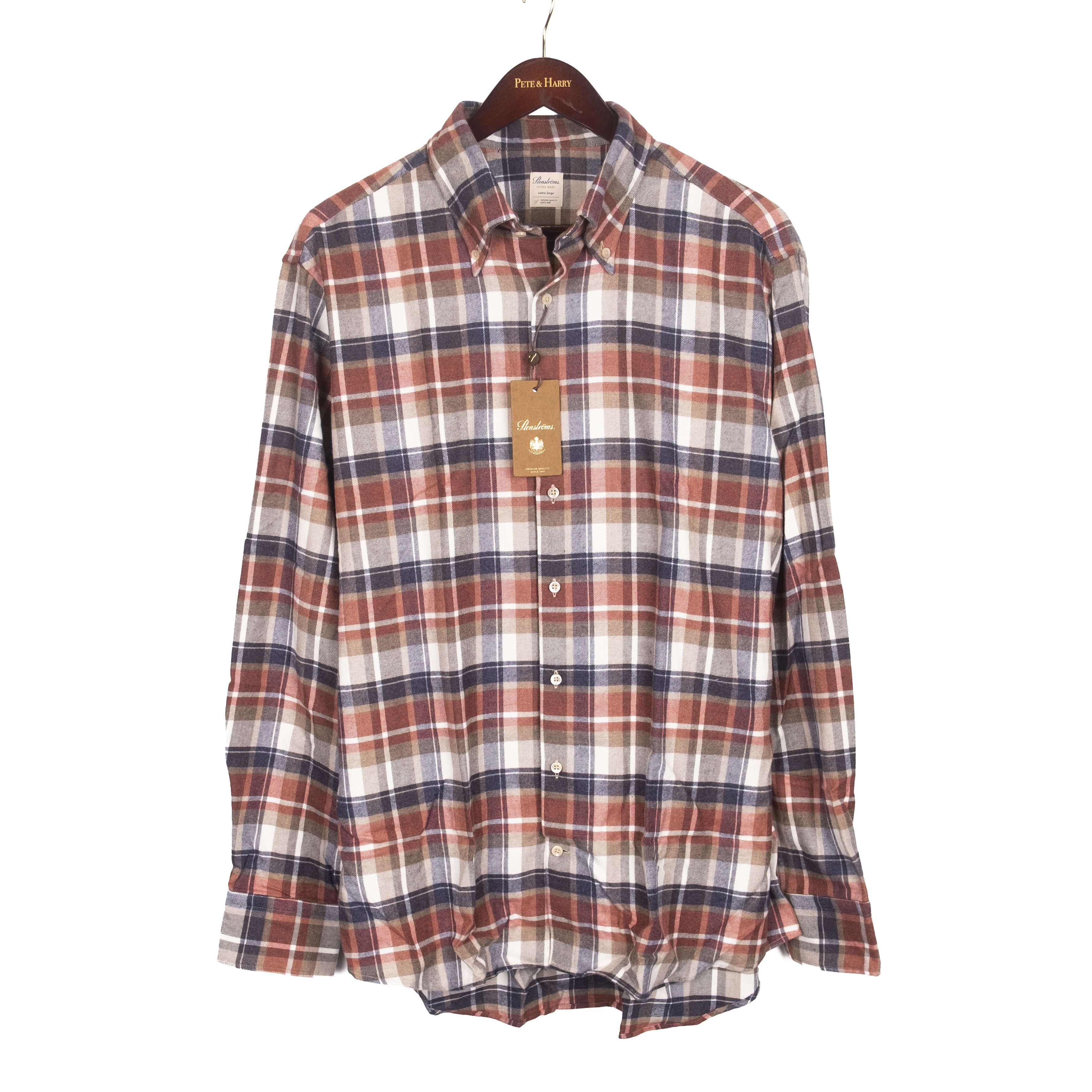 Red and Blue Checked Buttondown Shirt