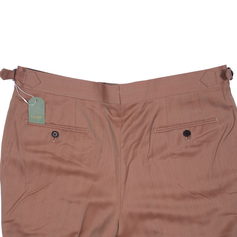 Spier & Mackay Light Brown/Red Solaro Wool Dress Trouser