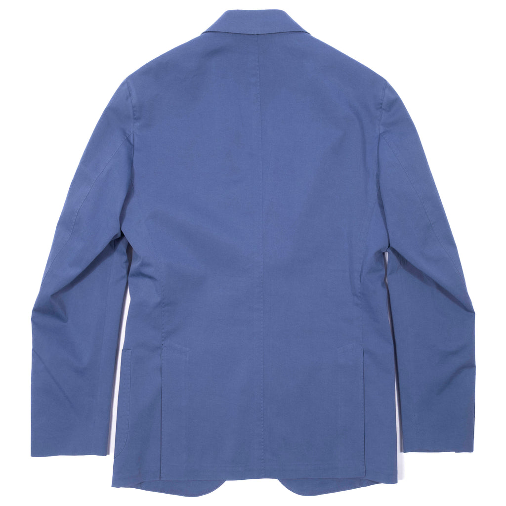 Neapolitan Hand Tailored Blue Cotton Sport Coat, Size 54