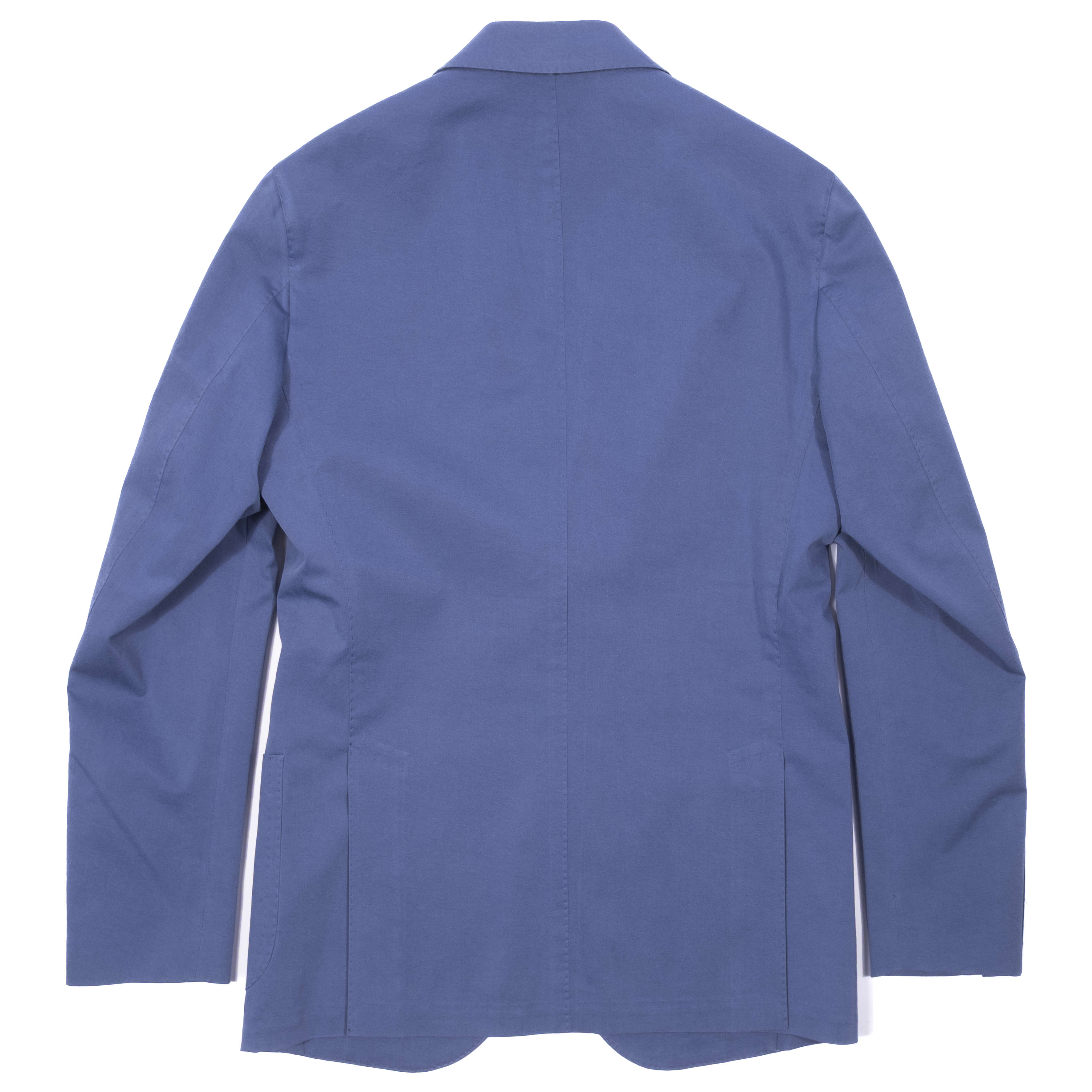 Neapolitan Hand Tailored Blue Cotton Sport Coat, Size 54