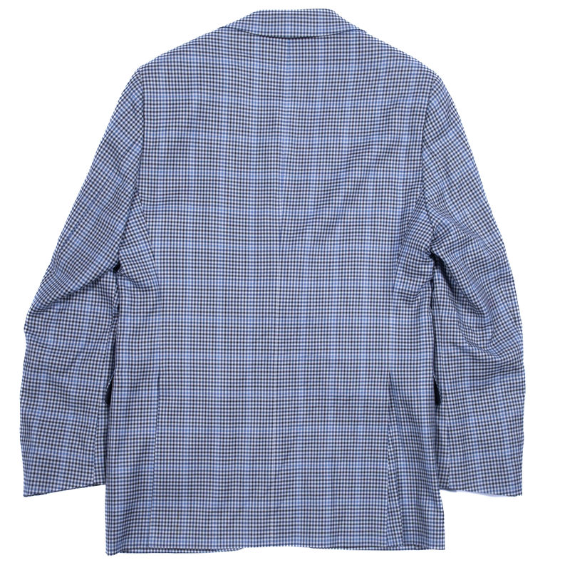 Cavaliere Blue Check Blazer Sz 52