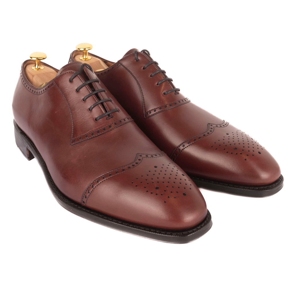 Box Calf Burgundy Brogue Oxfords