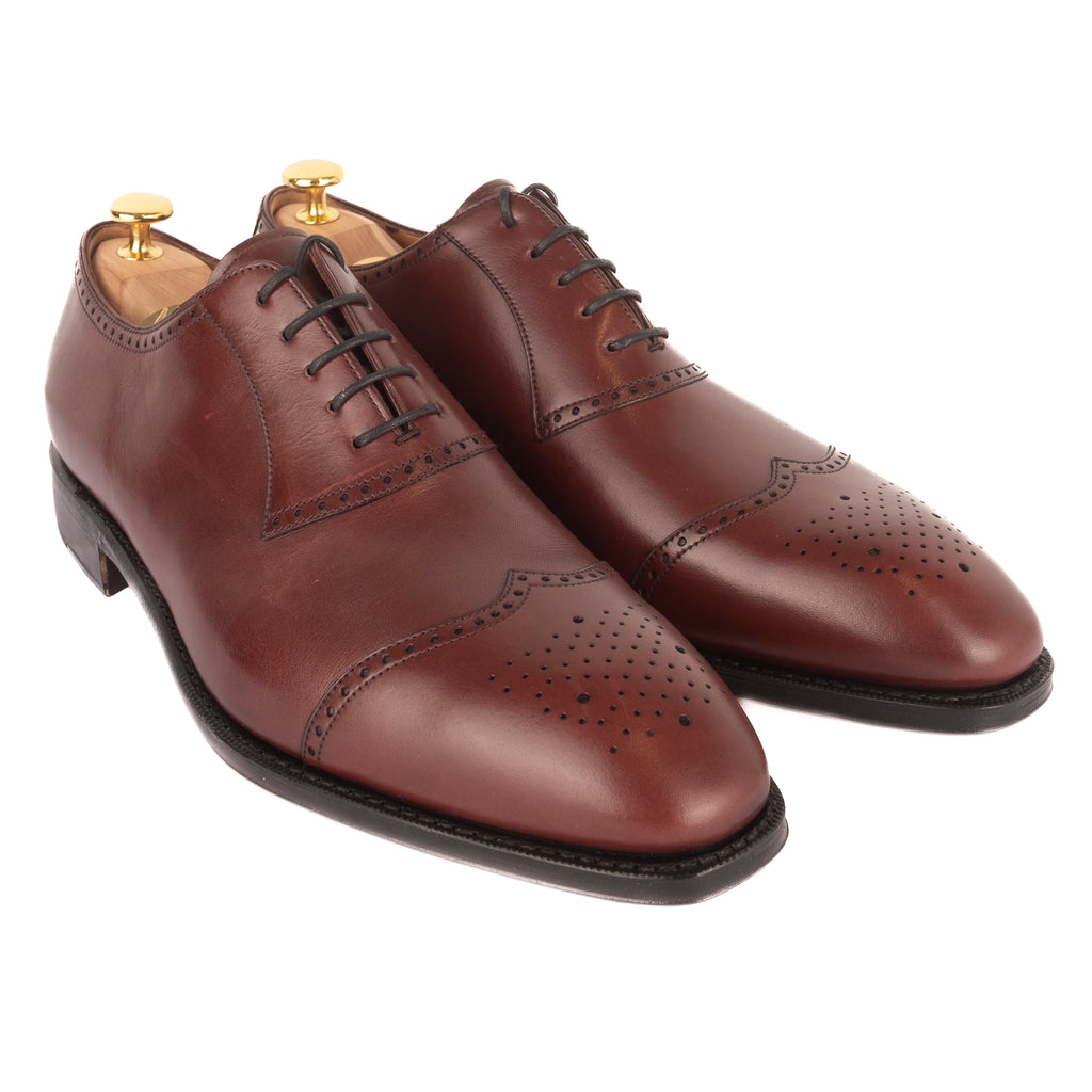 Box Calf Burgundy Brogue Oxfords