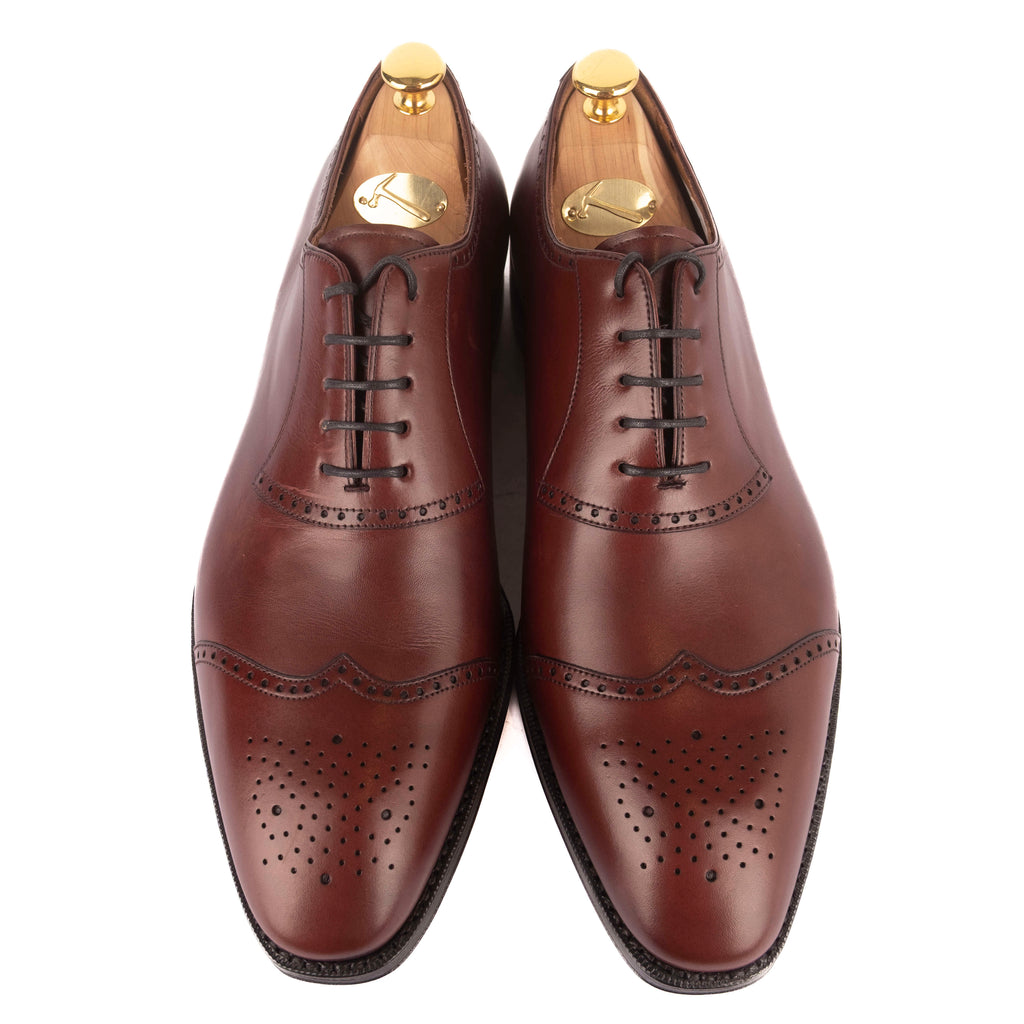 Box Calf Burgundy Brogue Oxfords