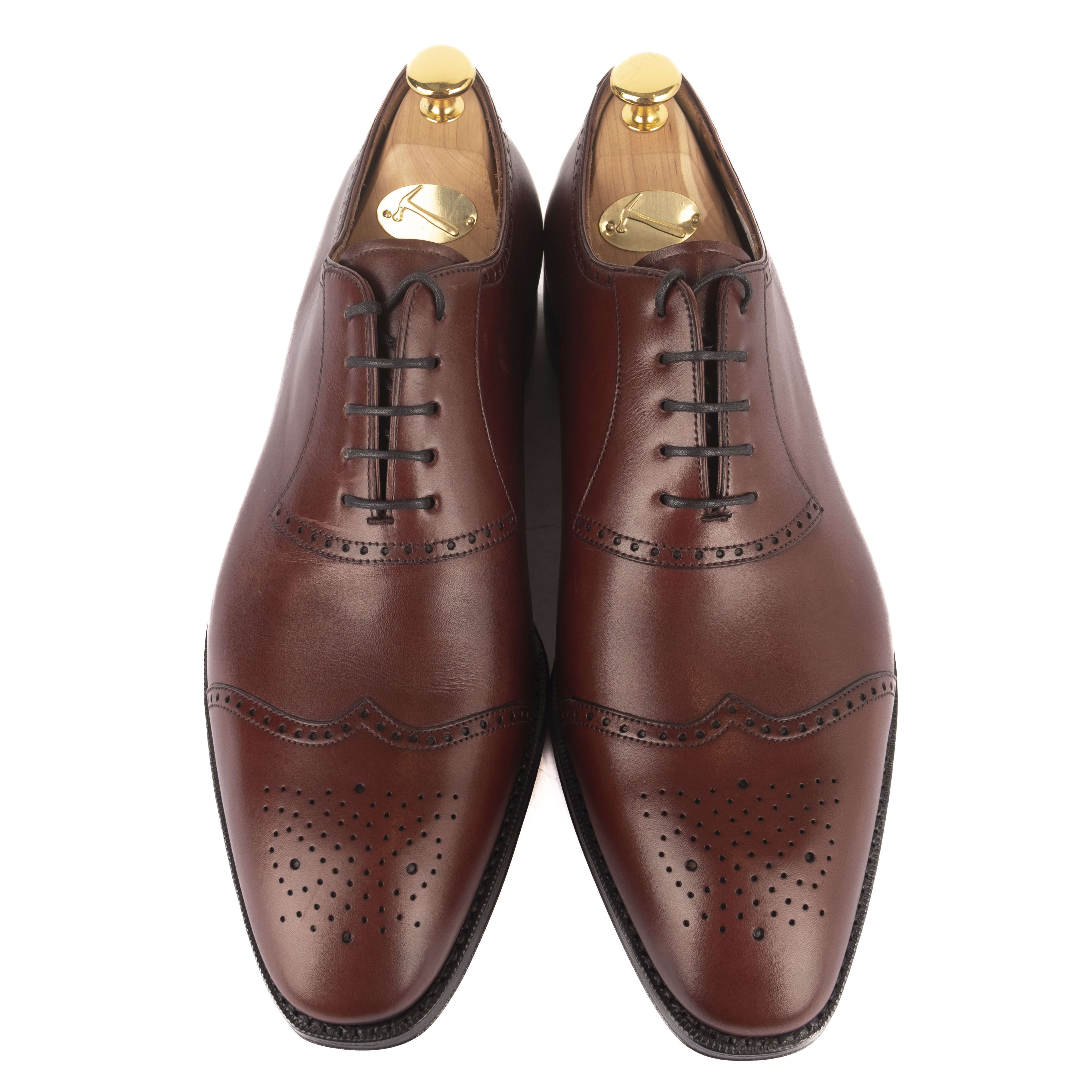 Box Calf Burgundy Brogue Oxfords