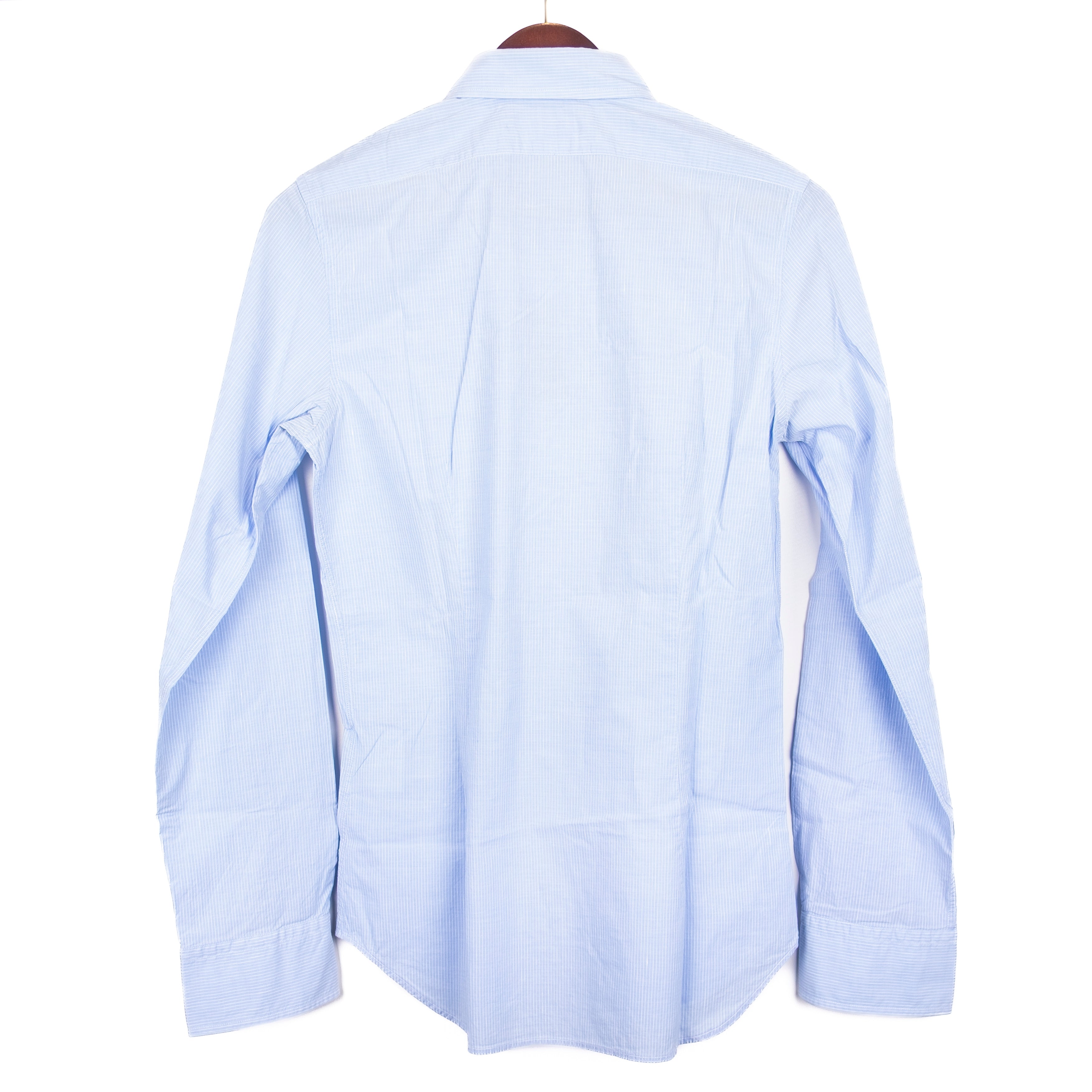 Blue and White Striped Buttondown Shirt