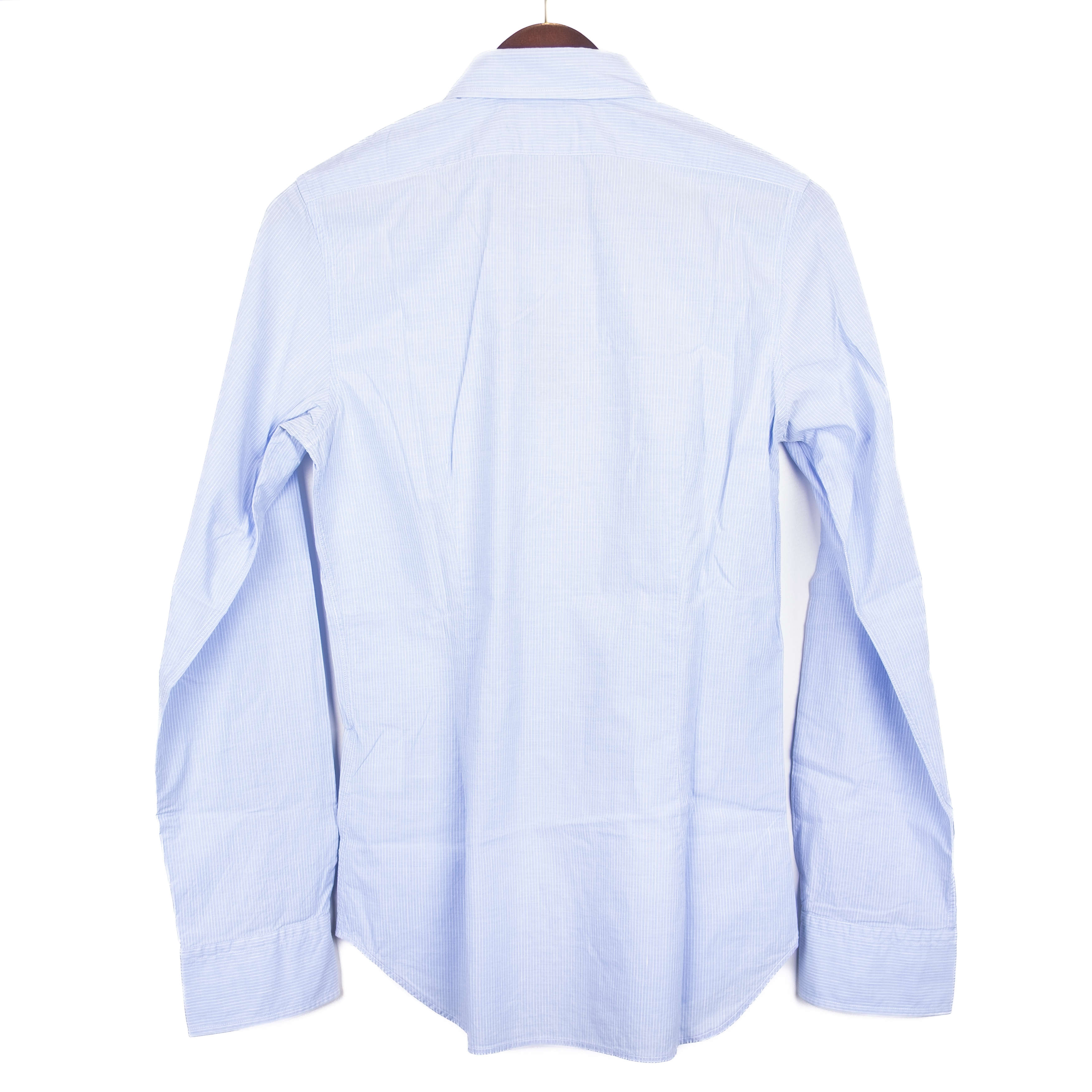 Blue and White Striped Buttondown Shirt