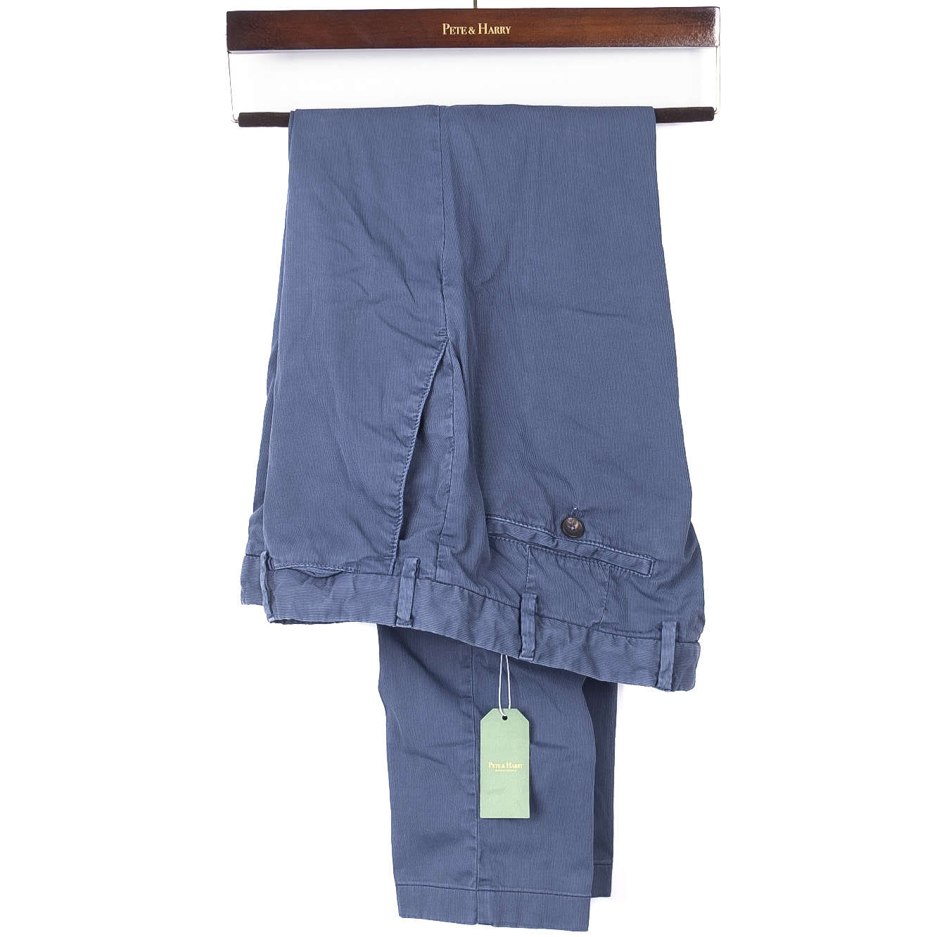Blue Cotton Chinos