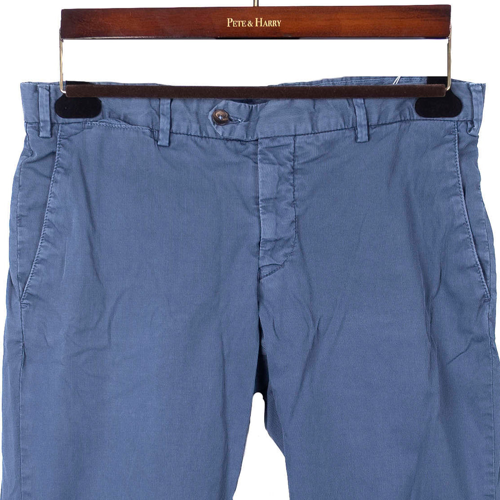 Blue Cotton Chinos