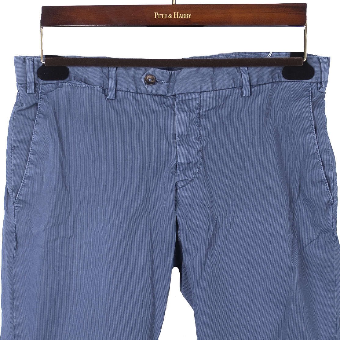 Blue Cotton Chinos