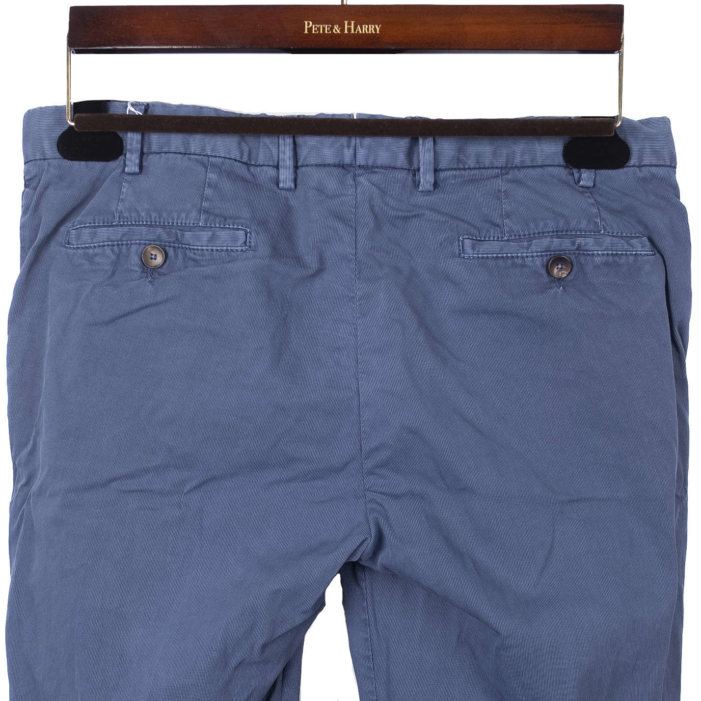 Blue Cotton Chinos