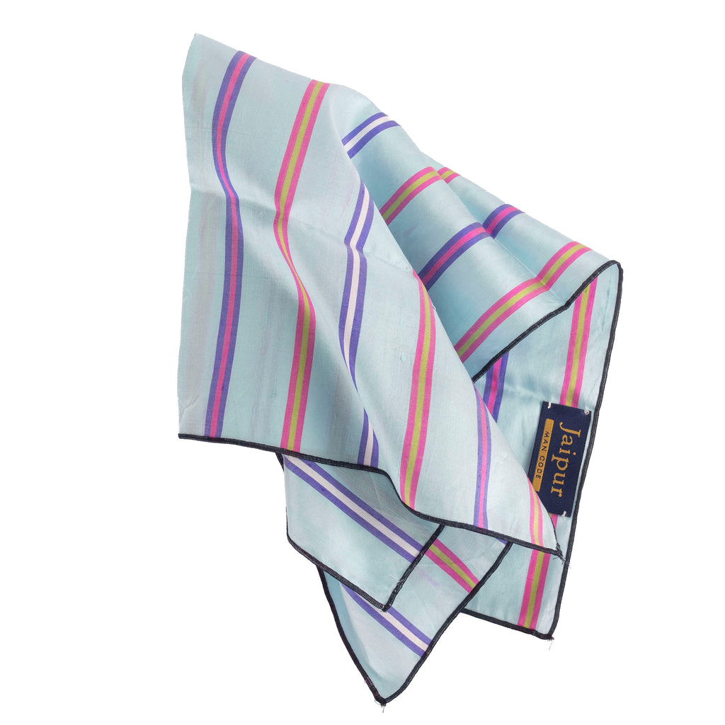 Pastel Striped Pocket Square