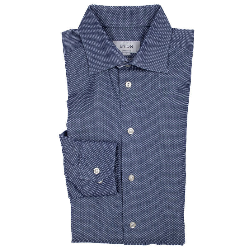 Dark Blue Regular Cuff Shirt