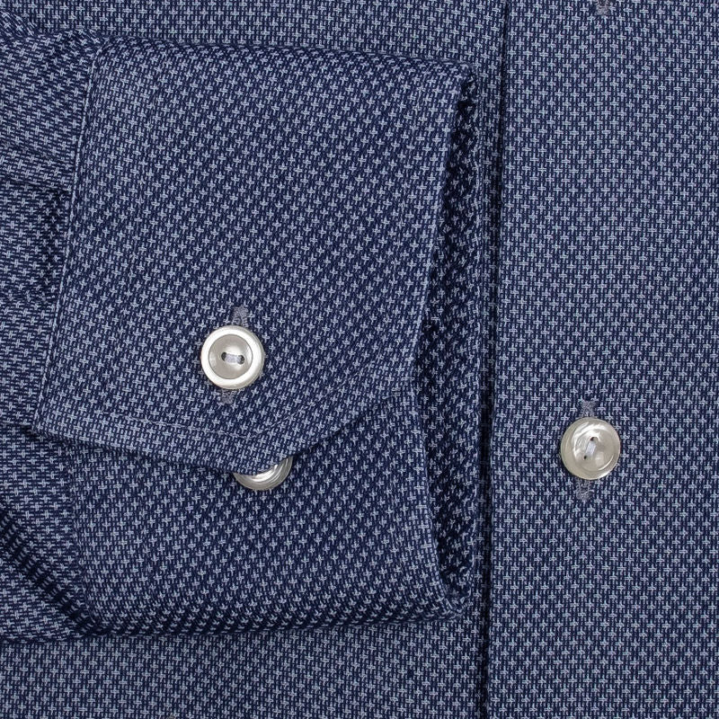 Dark Blue Regular Cuff Shirt