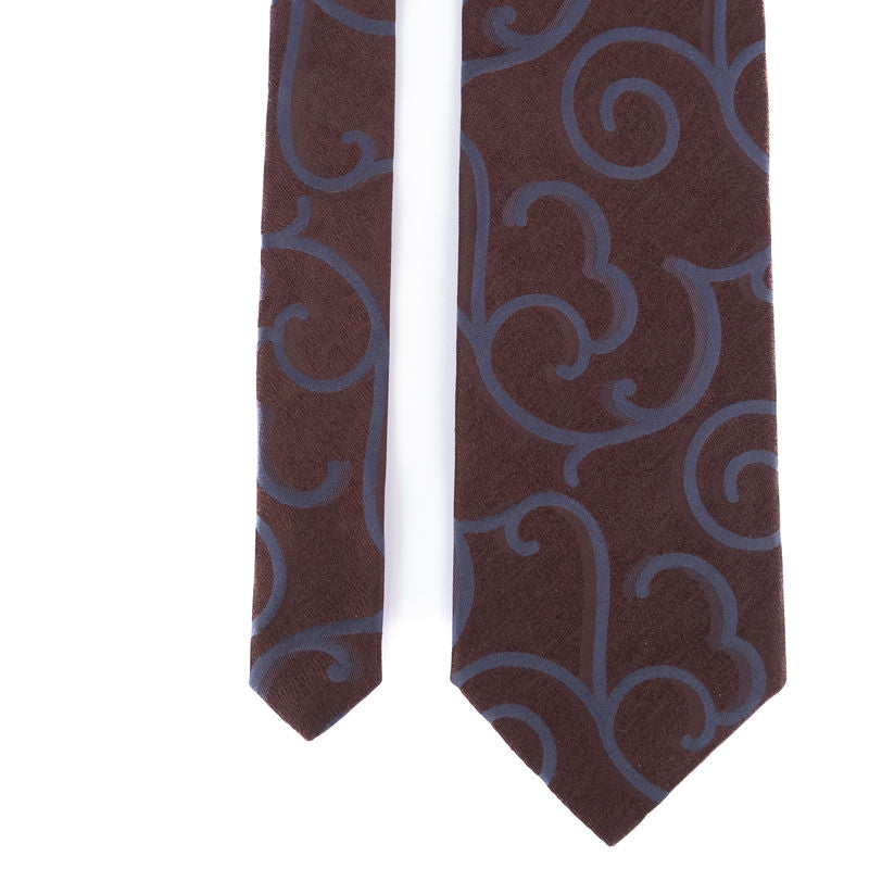 Brown Patterned Tie