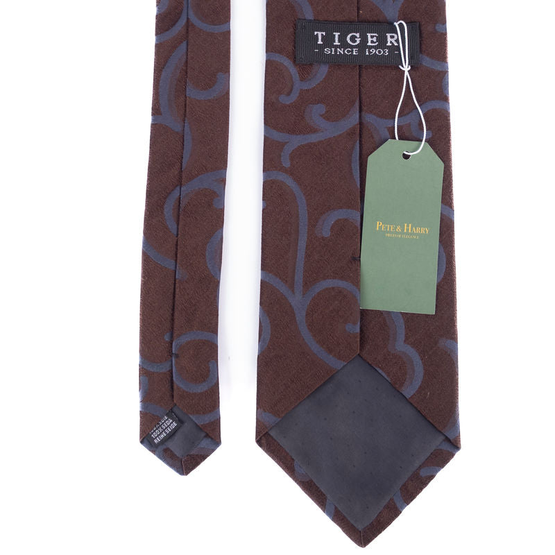 Brown Patterned Tie