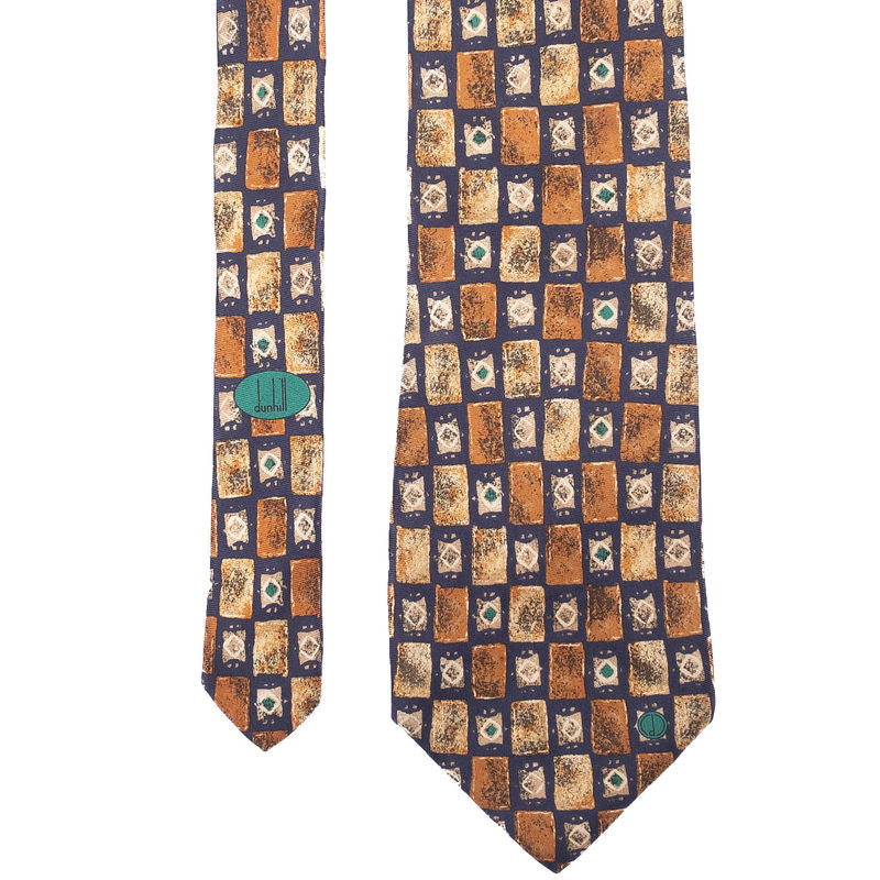 Navy Patterned Tie