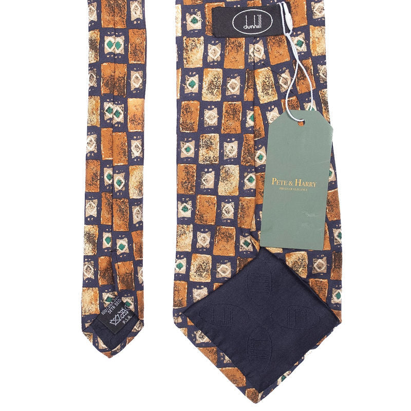 Navy Patterned Tie