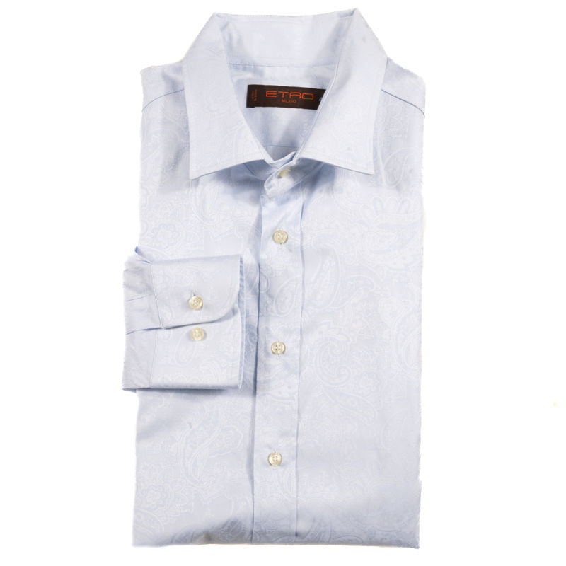 Etro Light Blue Paisley  Shirt