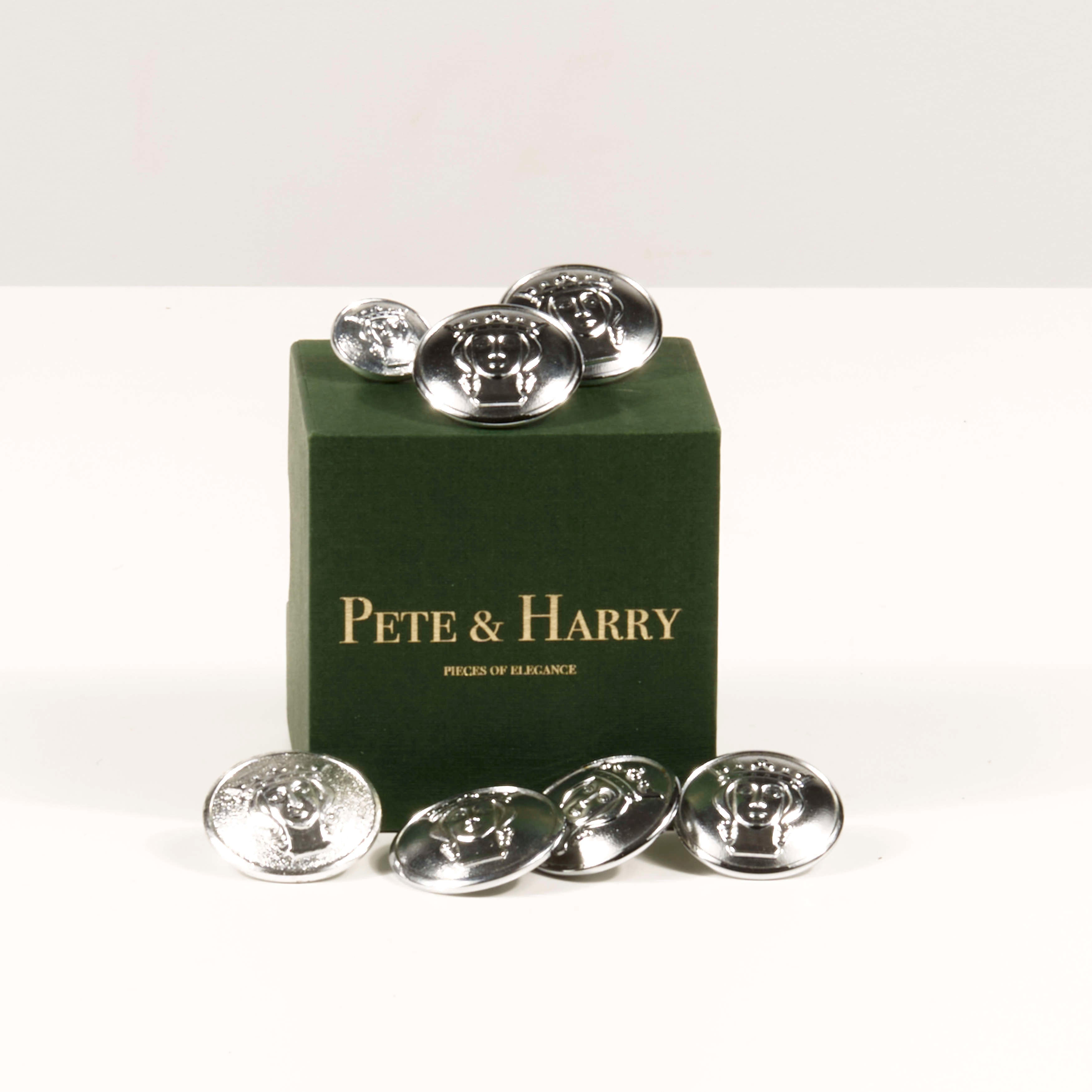 Silver Coloured Stockholm Buttons
