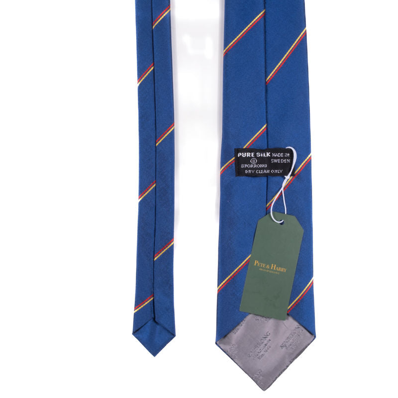 KMK/Sporrong Blue with Red Stripes Tie