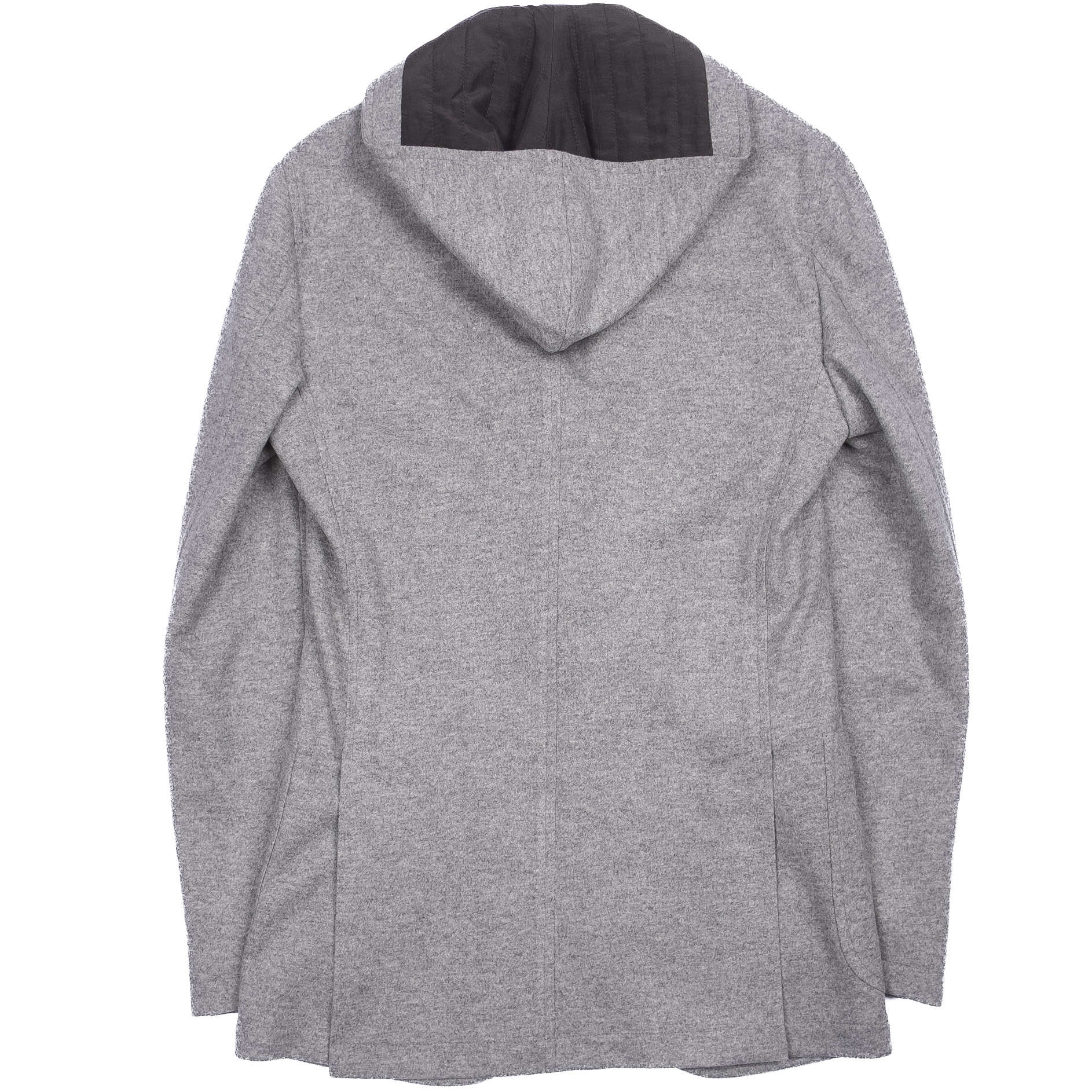 Neapolitan Hand Tailored Grey Hooded Jacket