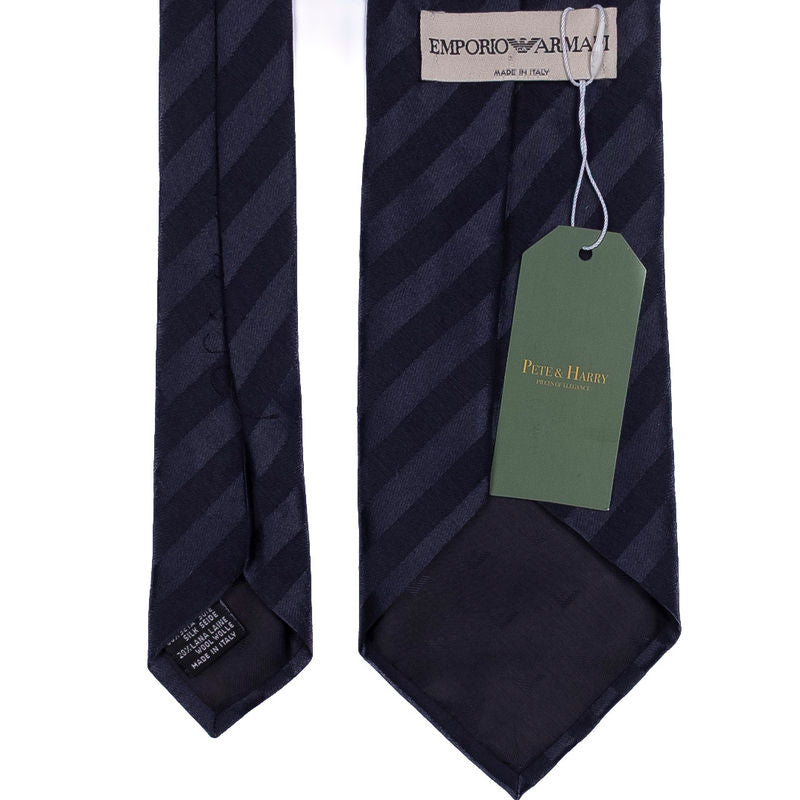 Navy Striped Tie