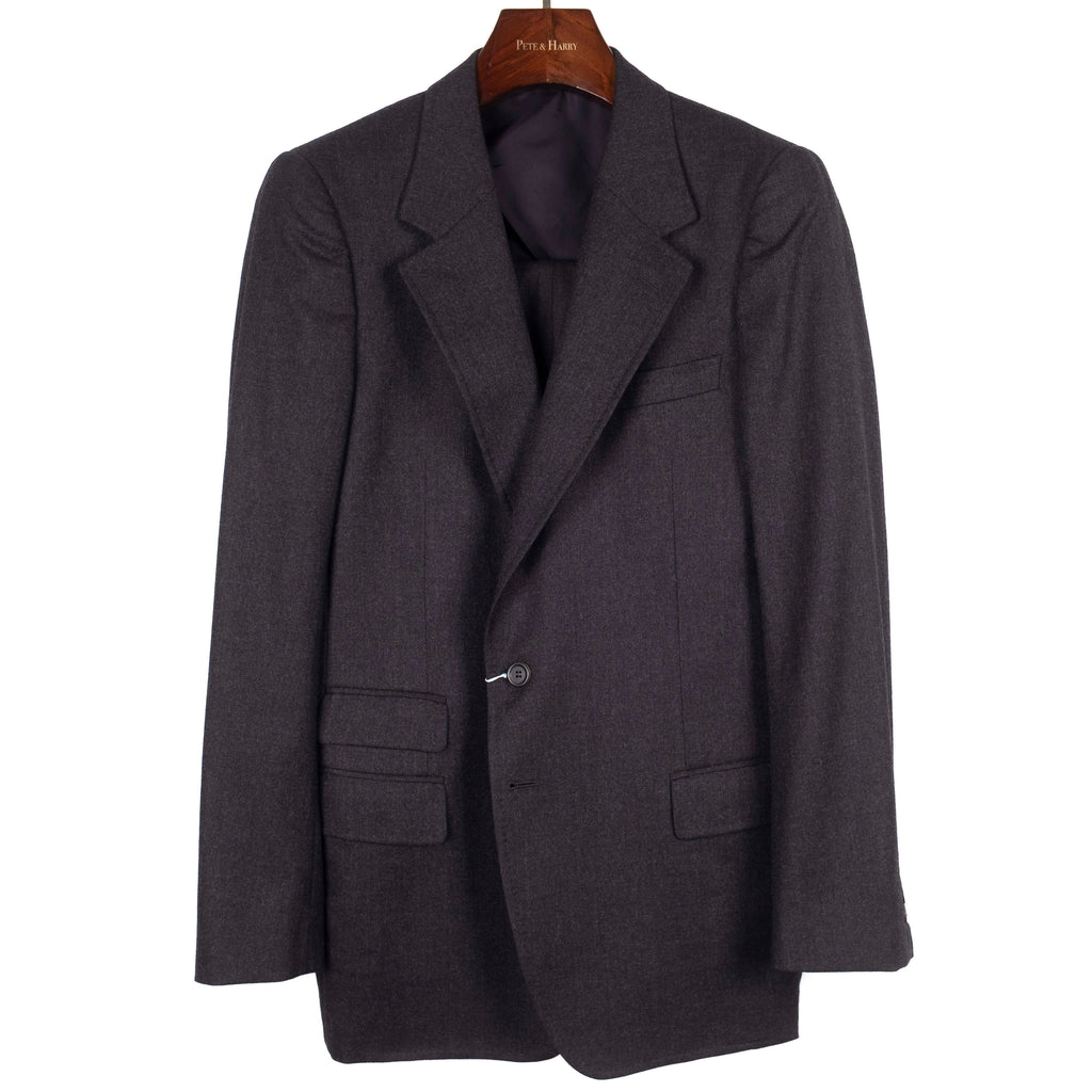 Exclusive Charcoal Flannel Suit
