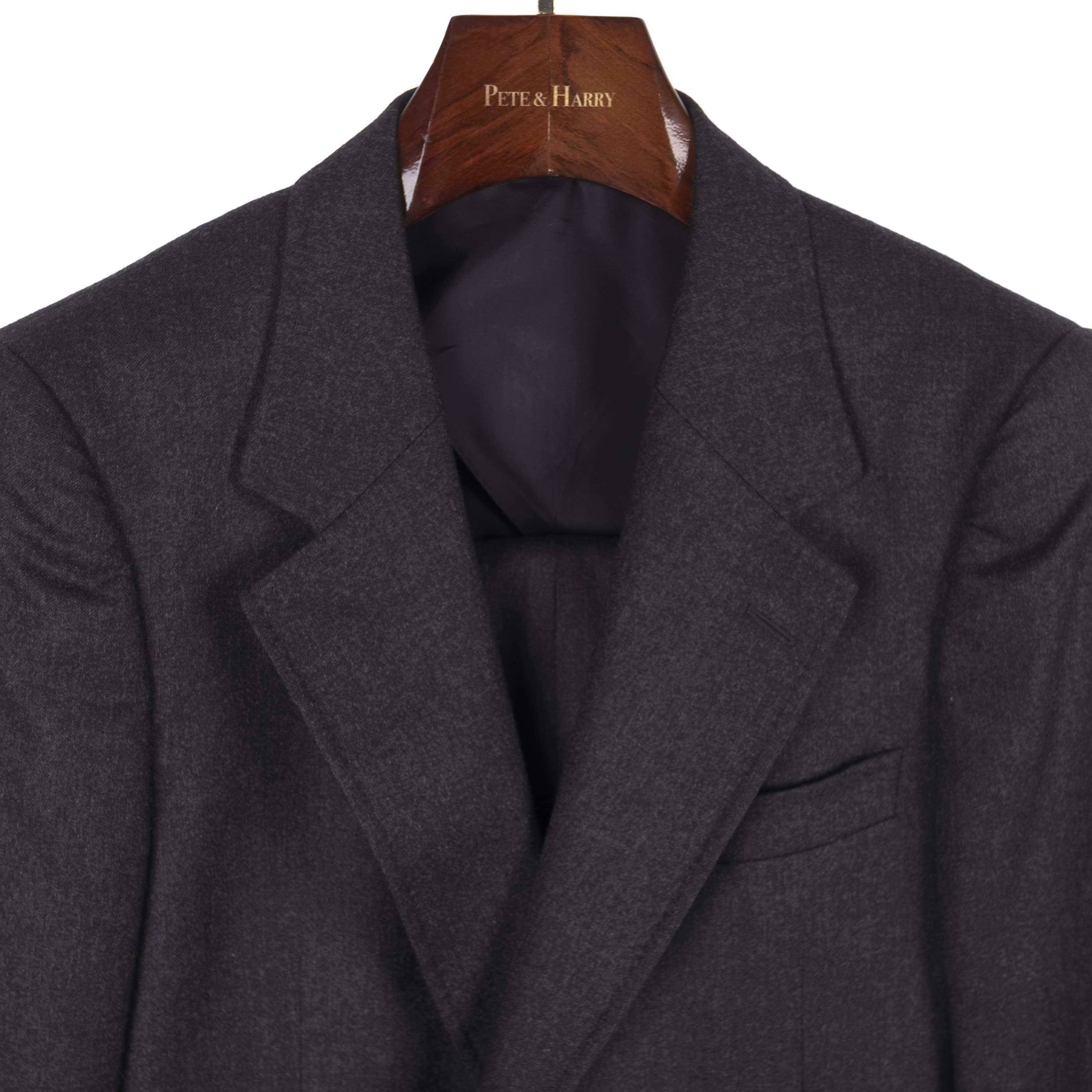 Exclusive Charcoal Flannel Suit