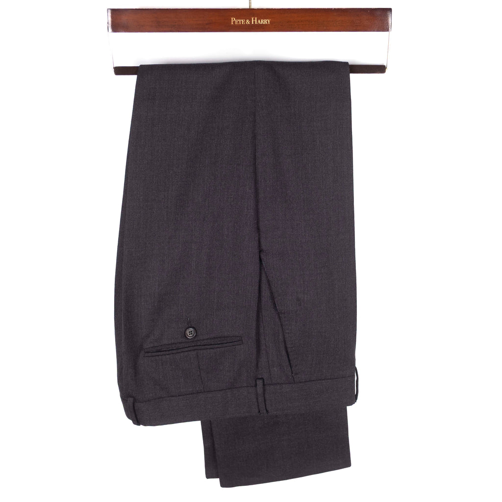 Exclusive Charcoal Flannel Suit