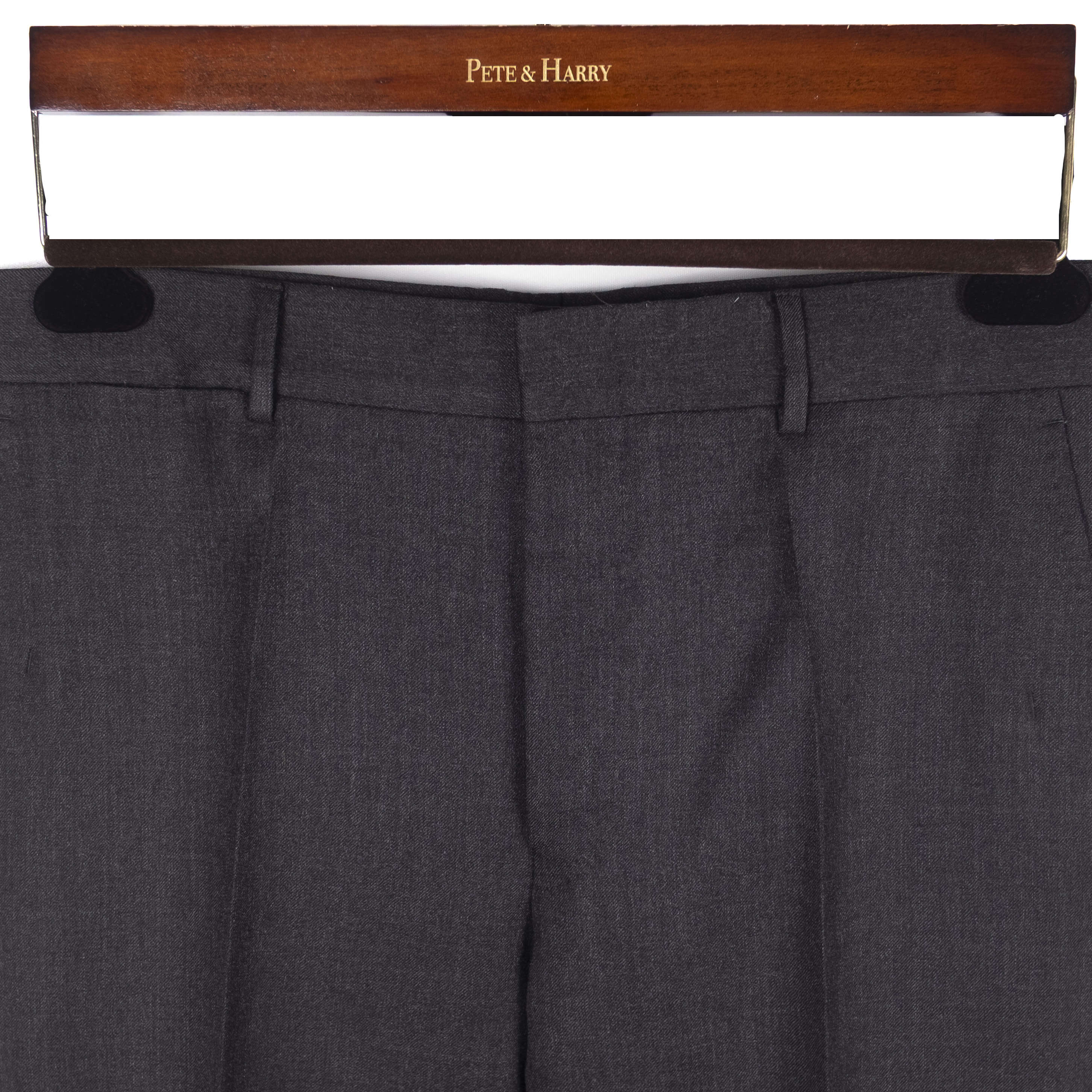 Exclusive Charcoal Flannel Suit