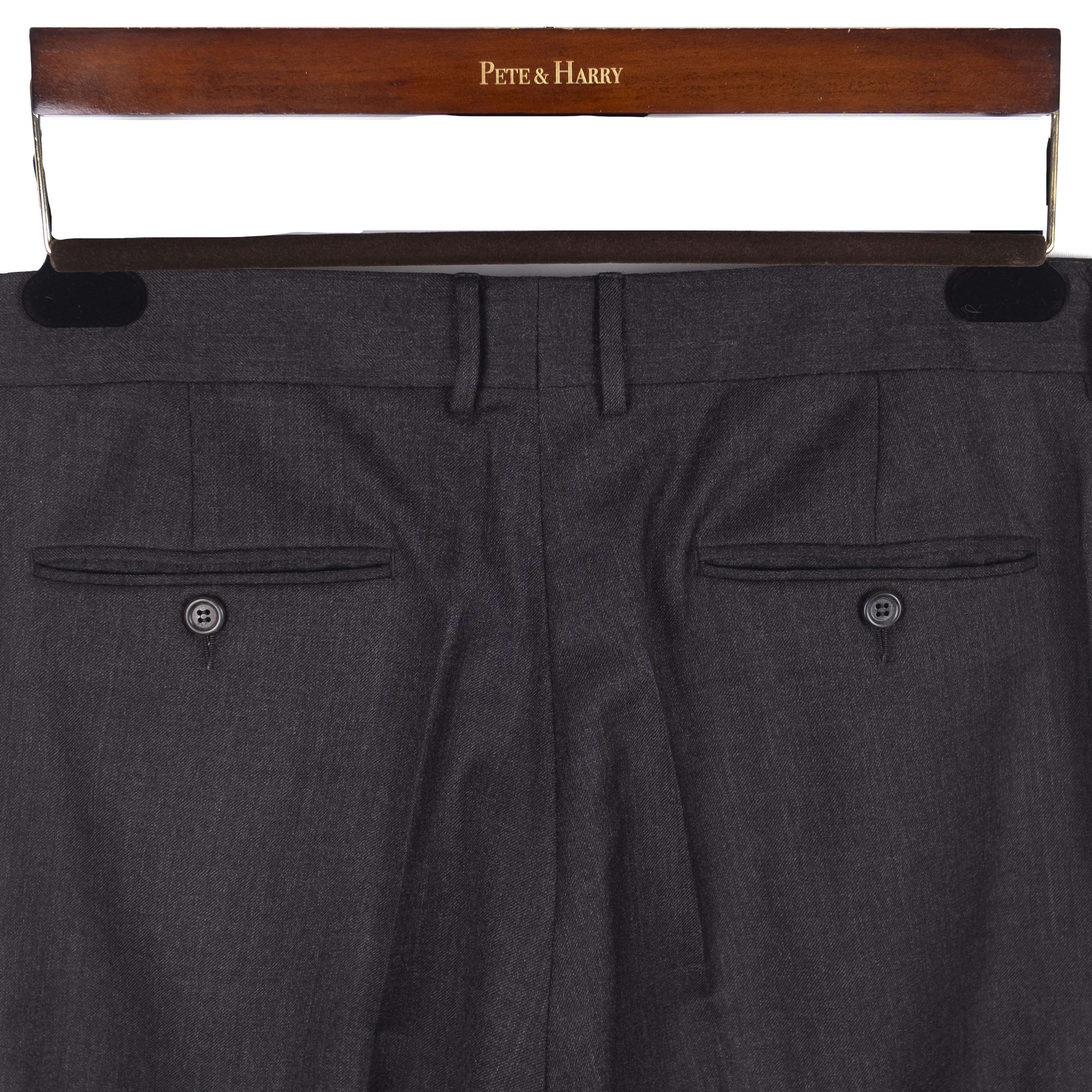 Exclusive Charcoal Flannel Suit