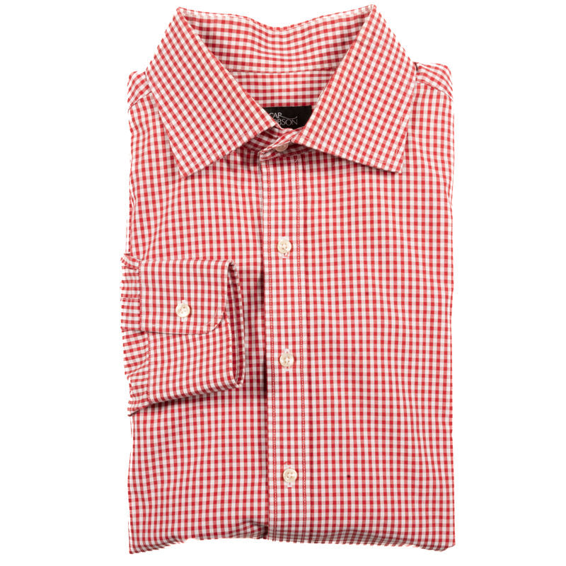 Oscar Jacobson Red Check Shirt