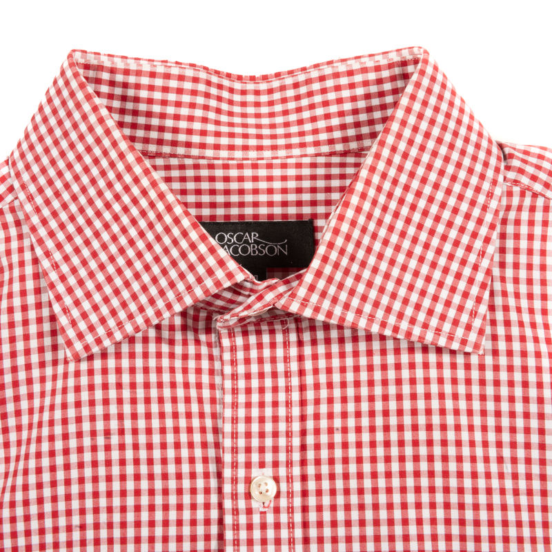 Oscar Jacobson Red Check Shirt