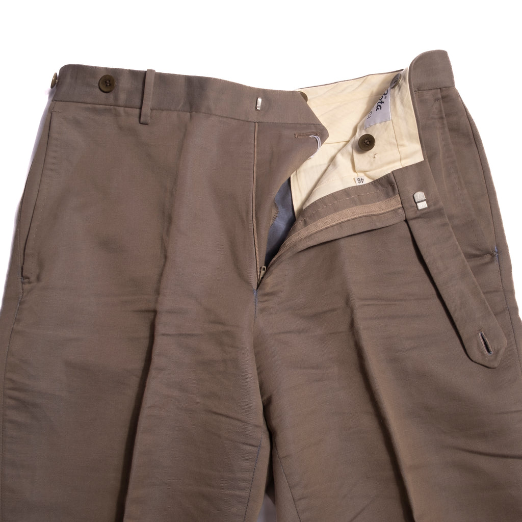 Rota Pantaloni Grey Cotton Casual Trousers