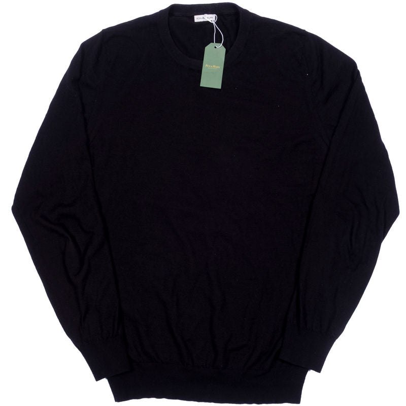 Black Crewneck Cashmere Knit