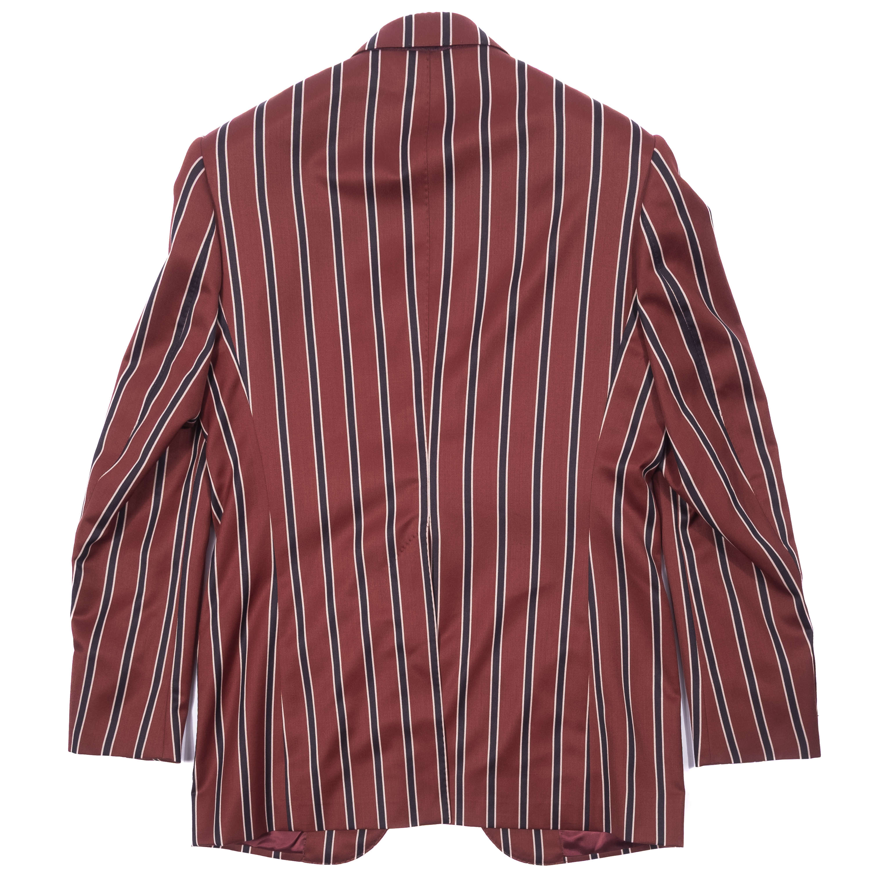 Neapolitan Hand Tailored Red, White and Navy Stripes Holland & Sherry Boating Blazer