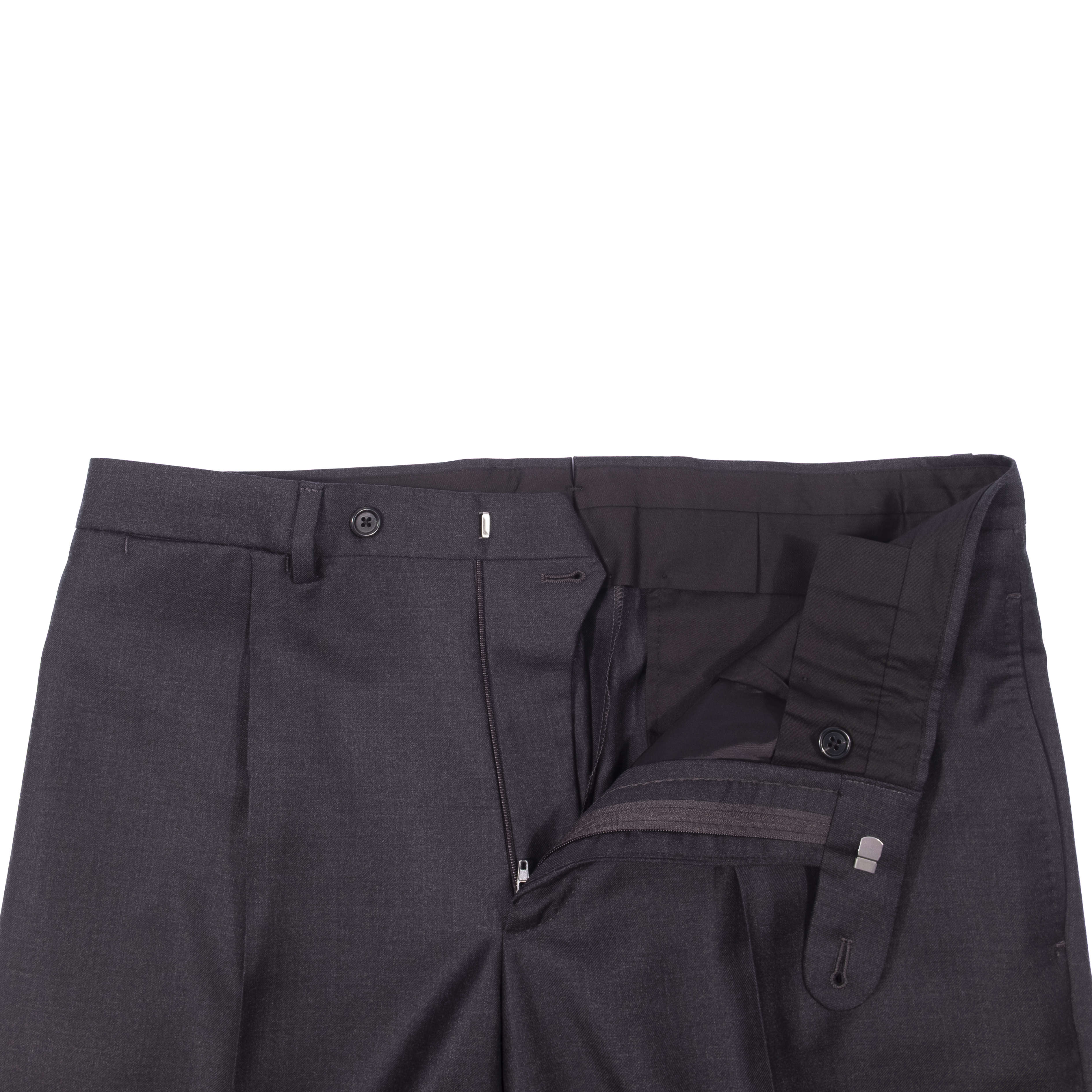 Neapolitan Hand Tailored Charcoal Business Suit, 50