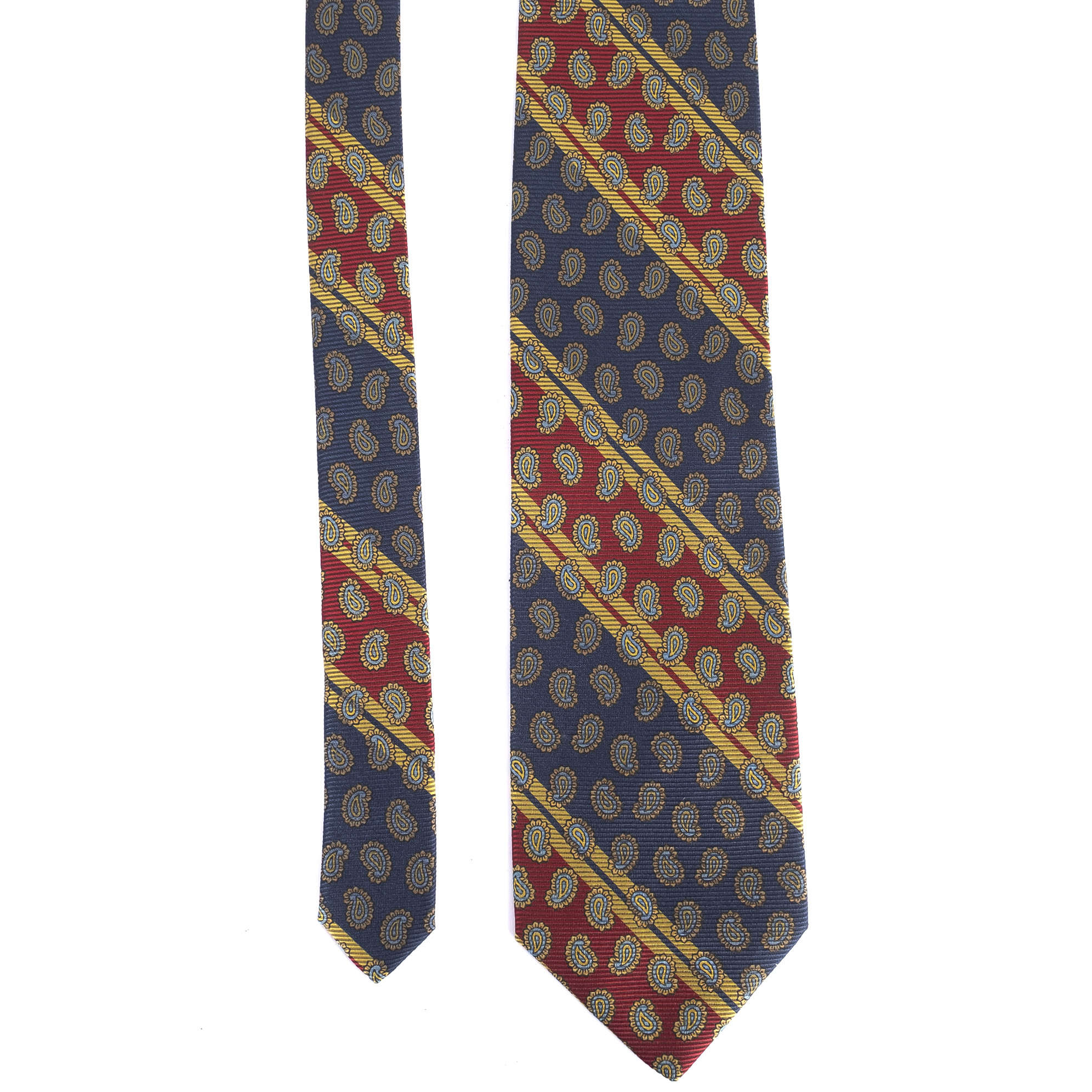 Red and Blue Striped Tie