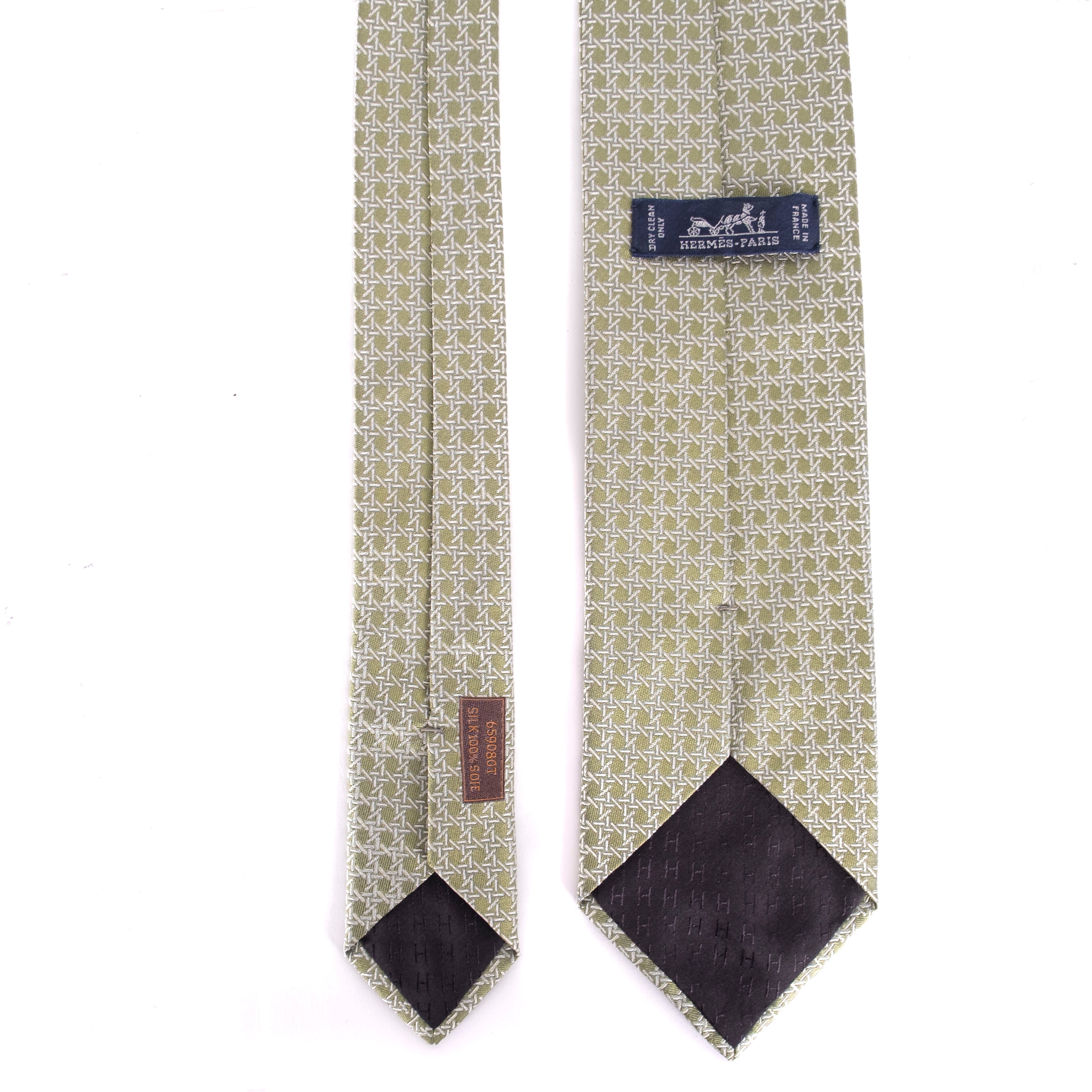 Light Green Patterned Tie