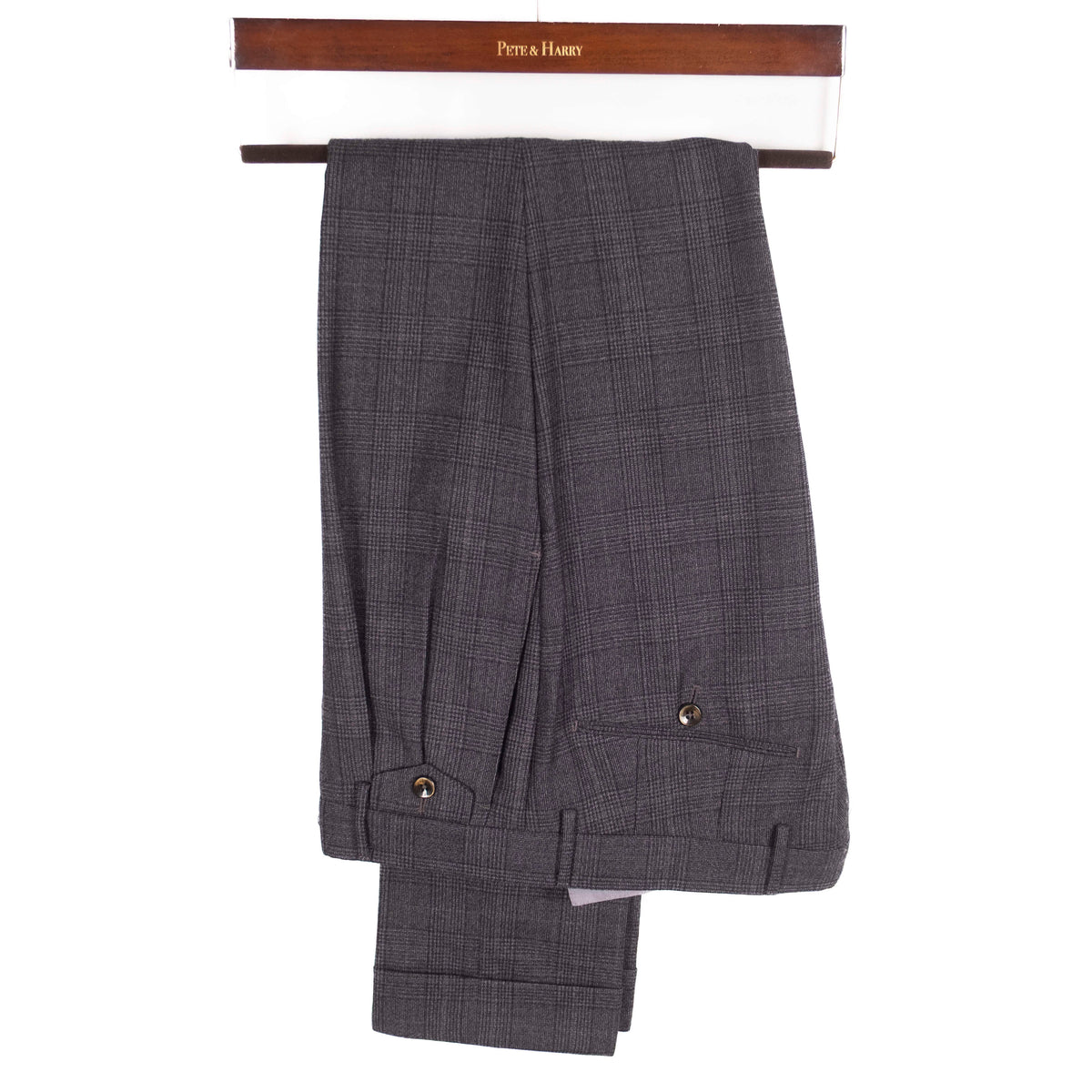 Grey Checked Trousers