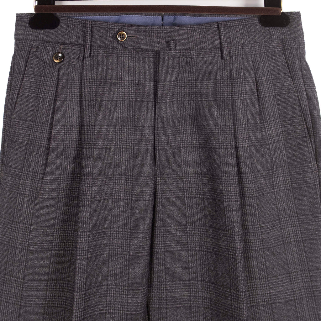 Grey Checked Trousers