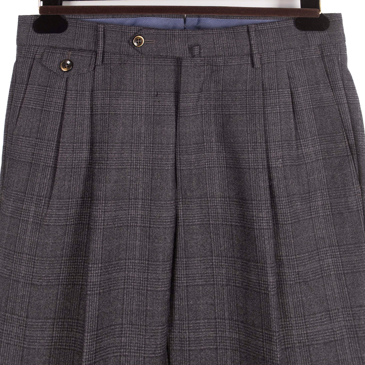 Grey Checked Trousers