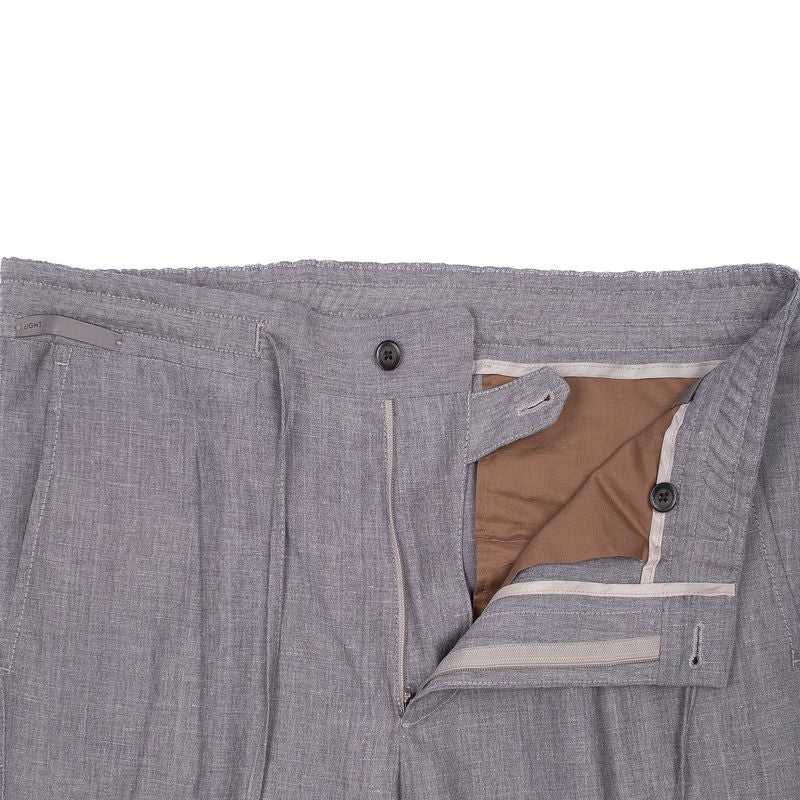 Light Grey Drawstring Casual Trouser