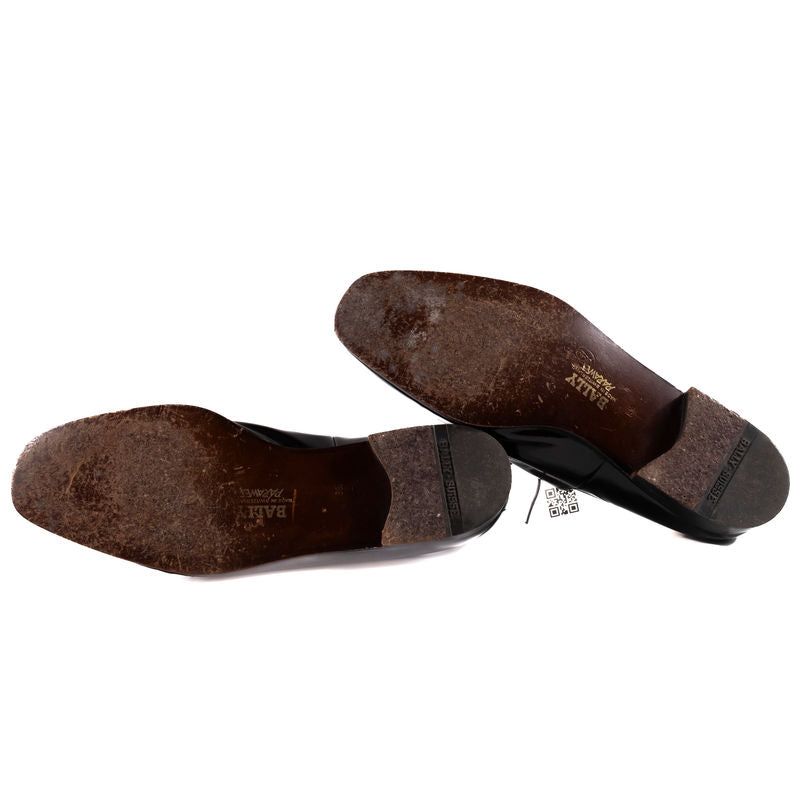 Bally Black Patent Leather Oxfords