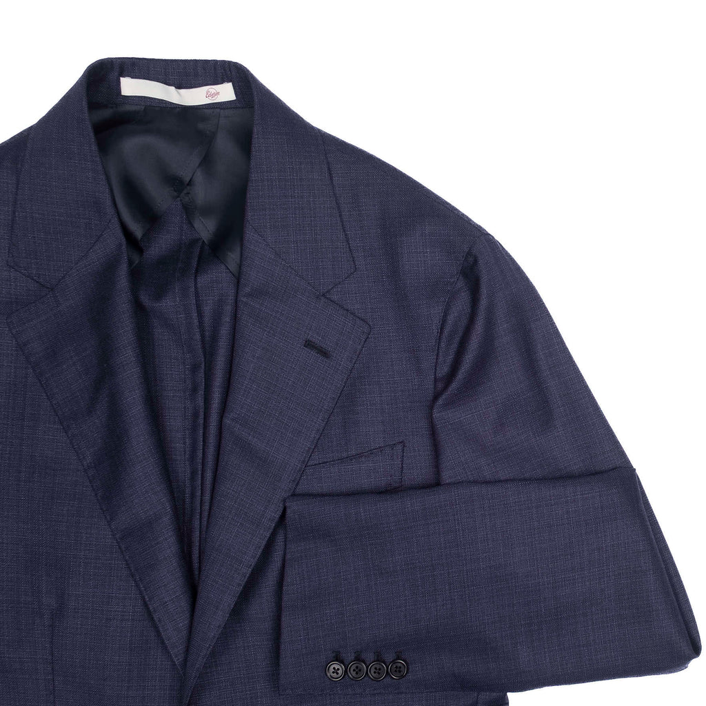 Est Retail Price 12 000 SEK - Eduardo De Simone Navy Drapers Wool/Silk/Linen Sport Coat